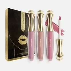 Outlet 🌟 Mirenesse Bring Me Roses Velvet Kiss Liquid Lip Kit 3 pce Full Size 🧨