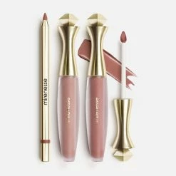 Outlet 👏 Mirenesse Nude Kiss All Day Velvet Matte 3pce Lip Kit ⭐