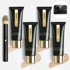 Best Pirce 🥰 Mirenesse Pr Kit - Velvet Maxi Lift Airbrush Foundation 18hr Line Treatment Spf15-6pce- Light To Med 👏