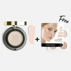 Outlet 🎉 Mirenesse 10 Collagen Cushion Foundation + Bonus Mini Kit 11.PORCELAIN 🎉