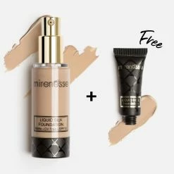 Best Sale โจ Mirenesse Skin Clone Liquid Silk Foundation Spf15 23. Mocha + Free Mini ๐คฉ